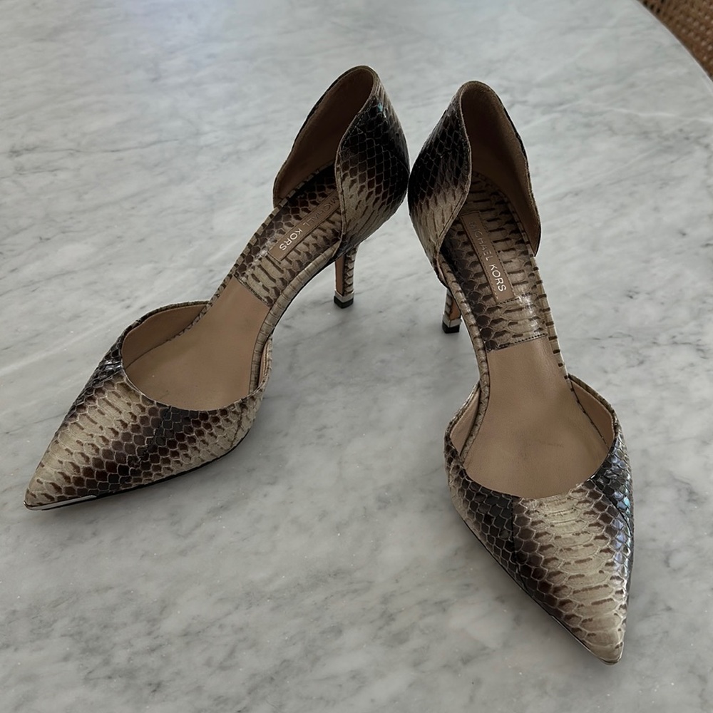 Michael Kors Collection Python Heels Size 38/8 - image 1